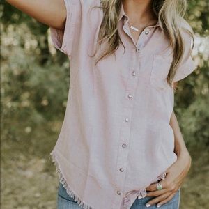 Roolee Pink Button Up